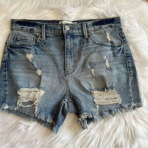 Juniors Mudd Distressed Jeans Shorts Size 11